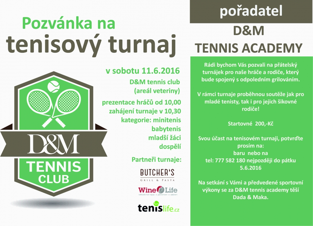 Tenisový turnaj 11.6.2016